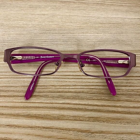 Juicy Couture Petite Metal Eyeglasses Frames Acetate Arms JU911 0FU5 130 Purple - Picture 5 of 14
